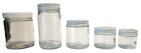 Glass Bottle with Wide Lid